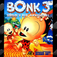 Bonk 3 Bonk's Big Adventure TurboGrafx-16 US box art